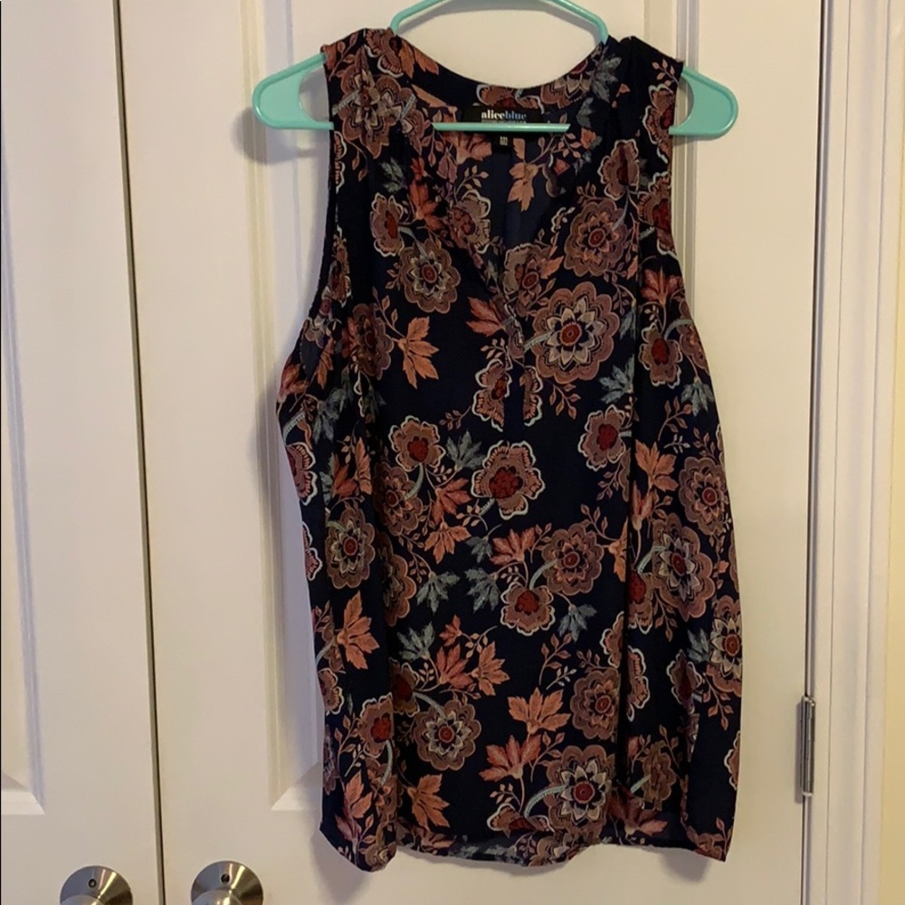 Alice Blue Sleeveless Blouse